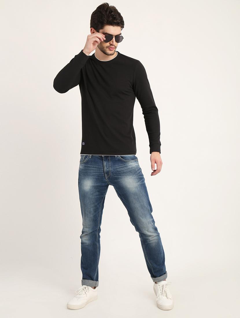 black solid t-shirt - 18363362 - Zoom Image - 5