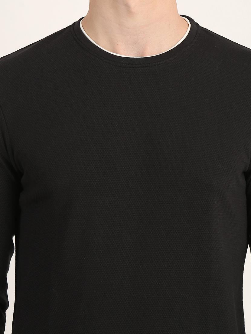 black solid t-shirt - 18363362 - Zoom Image - 7