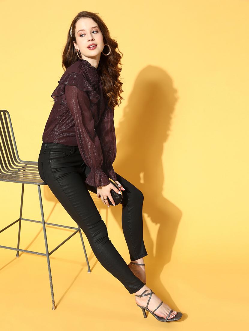 long sleeved solid regular shirt - 18363472 - Zoom Image - 4