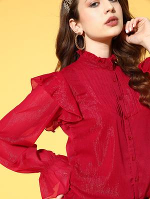 long sleeved solid regular shirt - 18363473 - Standard Image - 5