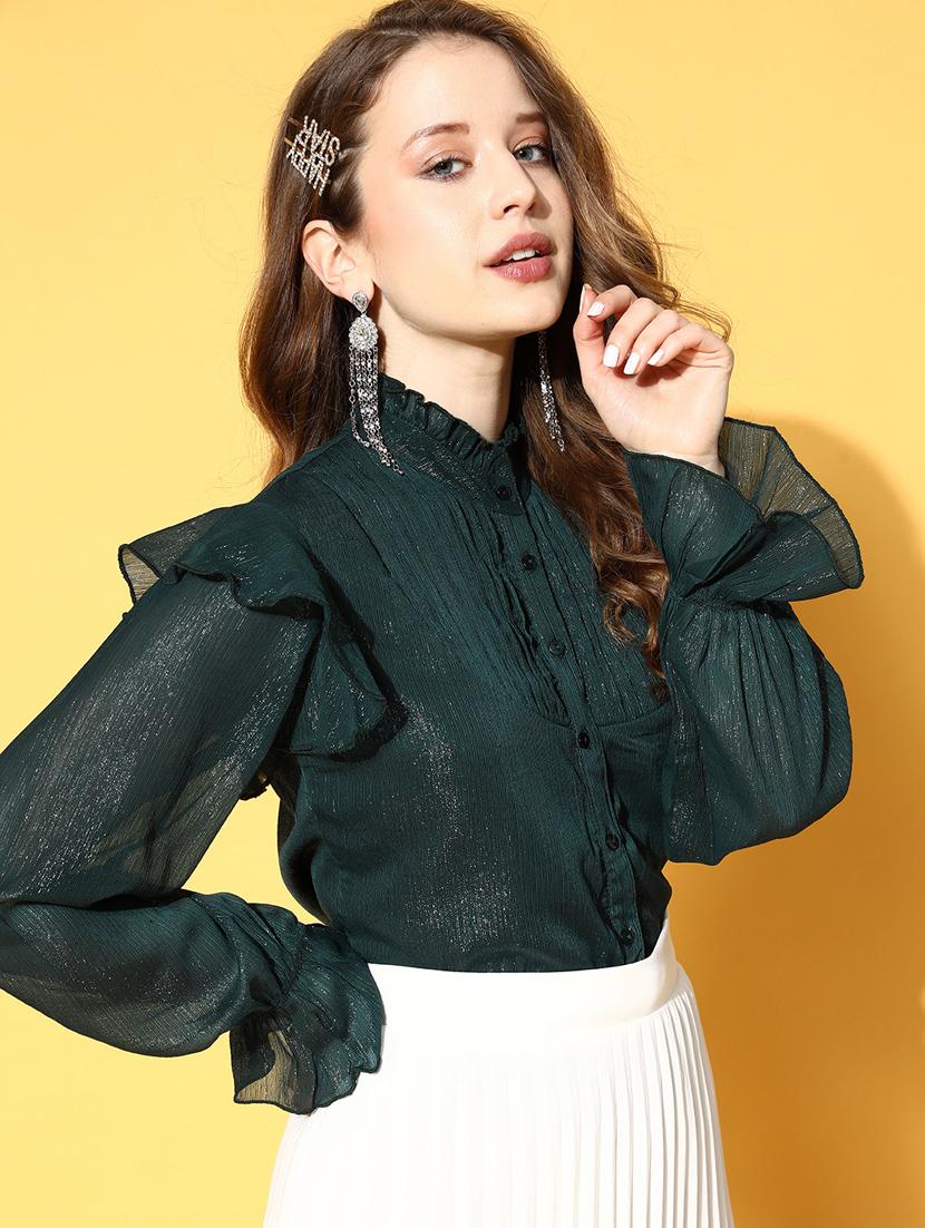 long sleeved solid regular shirt - 18363474 - Zoom Image - 2