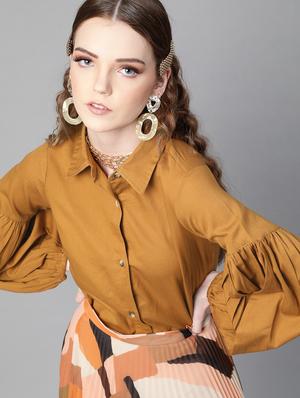 long sleeved solid regular shirt - 18363480 - Standard Image - 2