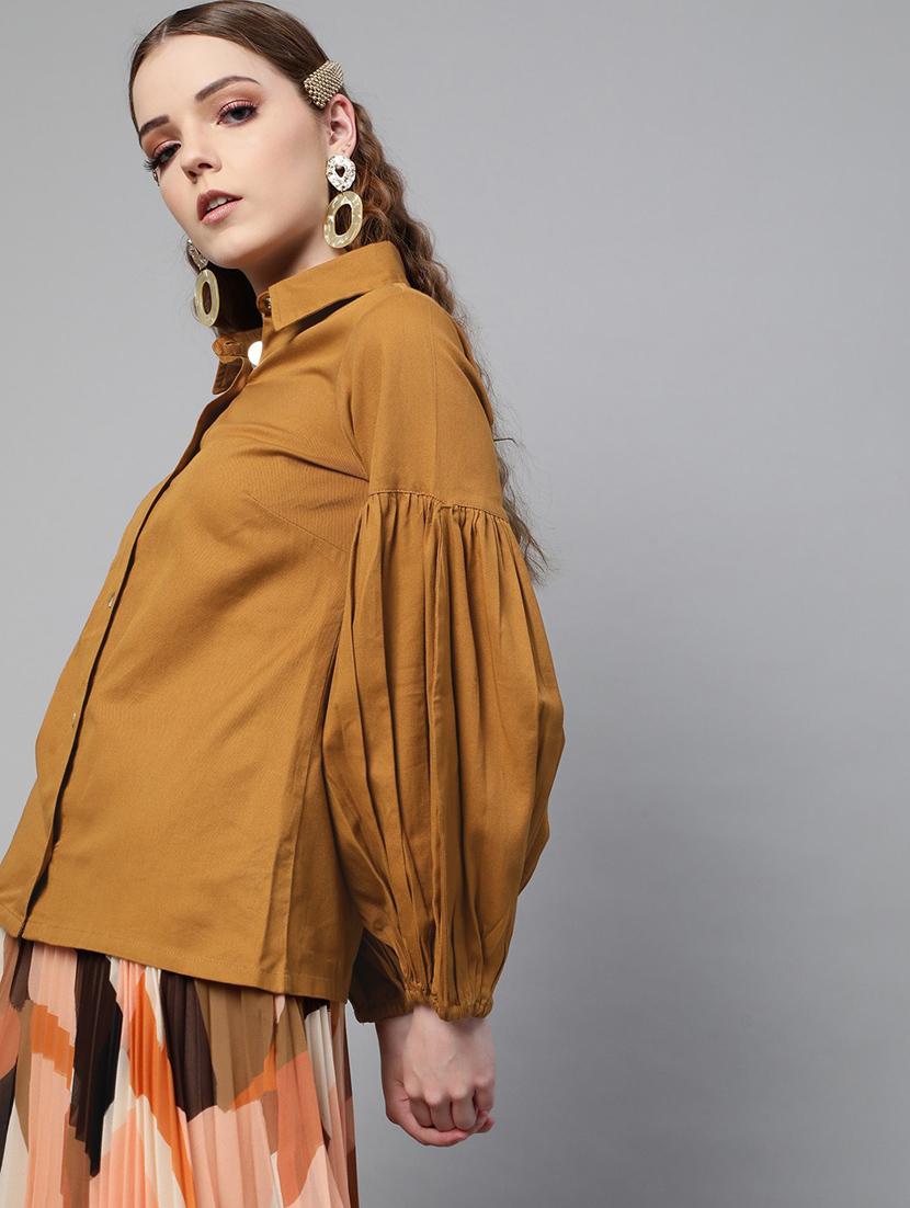 long sleeved solid regular shirt - 18363480 - Zoom Image - 1
