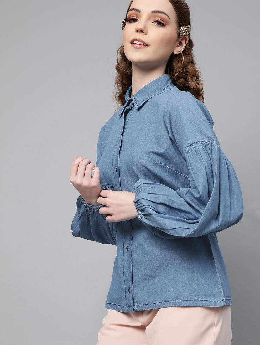 long sleeved solid regular shirt - 18363481 - Zoom Image - 1