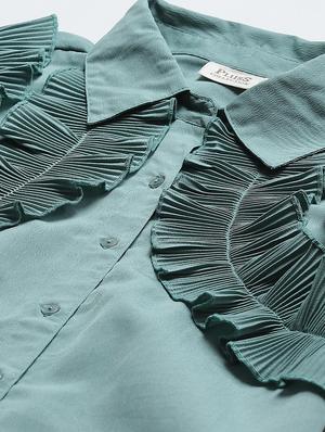 long sleeved solid regular shirt - 18363482 - Standard Image - 5
