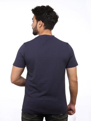 navy blue cut and sew t-shirt - 18365949 - Standard Image - 3