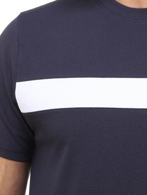 navy blue cut and sew t-shirt - 18365949 - Standard Image - 4