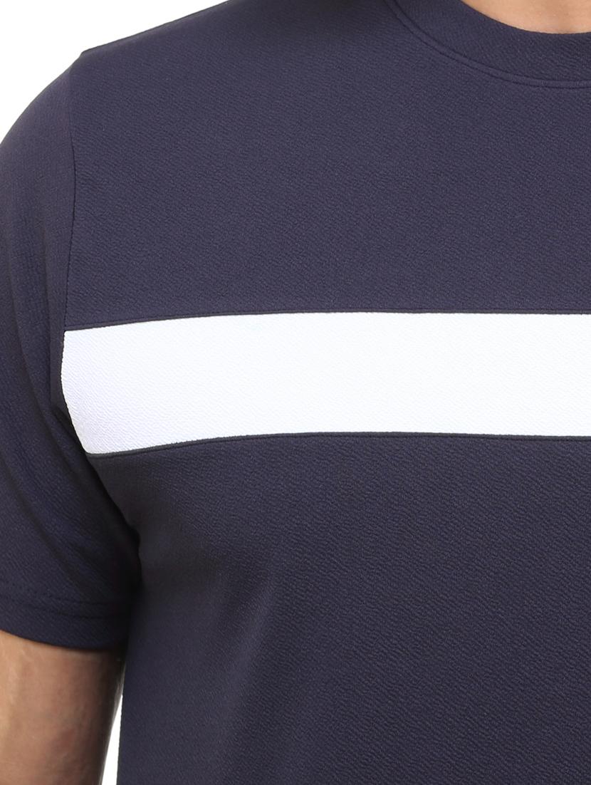 navy blue cut and sew t-shirt - 18365949 - Zoom Image - 4