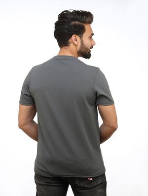 grey cut and sew t-shirt - 18365950 - Standard Image - 3