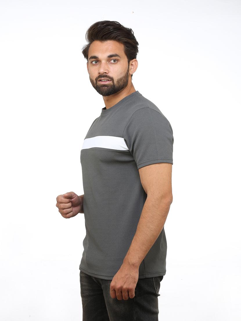 grey cut and sew t-shirt - 18365950 - Zoom Image - 2