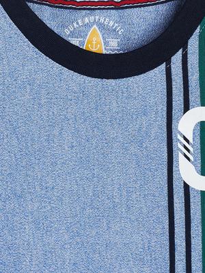 blue printed t-shirt - 18366111 - Standard Image - 3