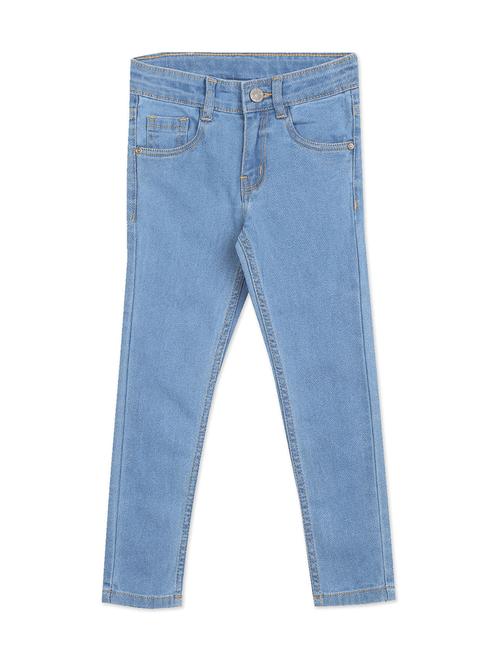 girls blue washed jean - 18366330 - Standard Image - 1