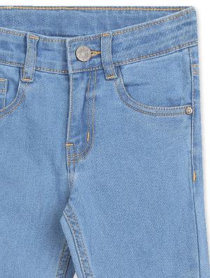 girls blue washed jean - 18366330 - Standard Image - 3