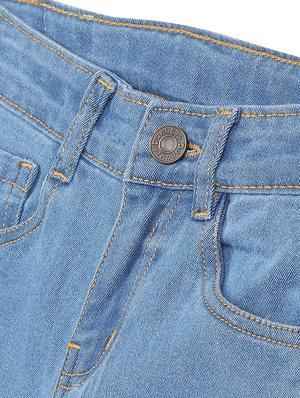 girls blue washed jean - 18366330 - Standard Image - 4