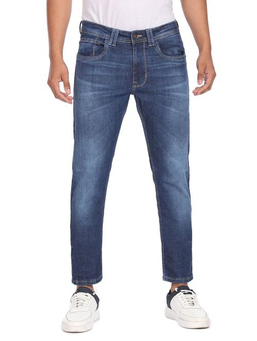 blue light washed denim jean - 18366445 - Standard Image - 1