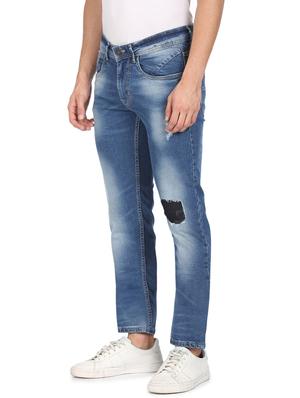 blue light washed denim jean - 18366484 - Standard Image - 2