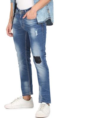 blue light washed denim jean - 18366484 - Standard Image - 3