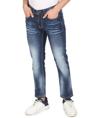 navy-blue light washed denim jean - 18366485 - Standard Image - 2