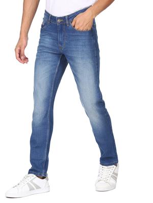blue light washed denim jean - 18366489 - Standard Image - 2