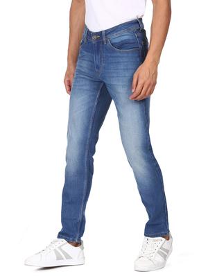 blue light washed denim jean - 18366489 - Standard Image - 3
