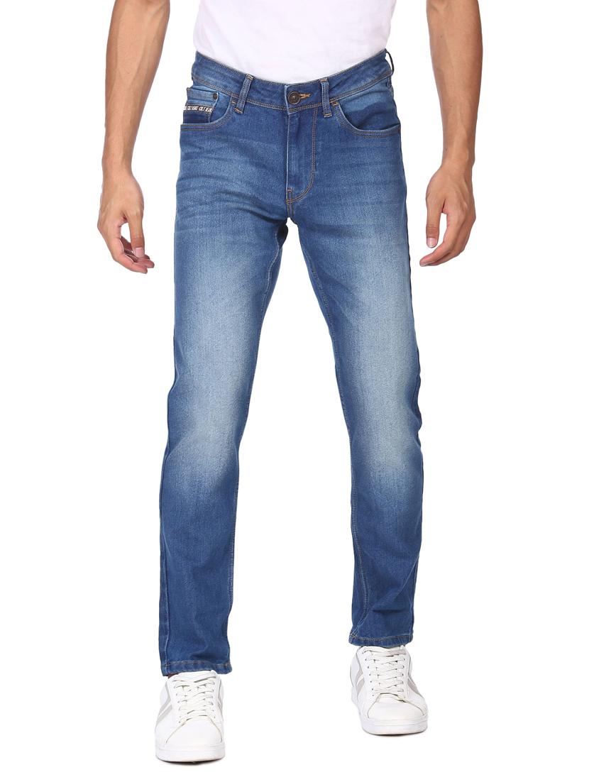 blue light washed denim jean - 18366489 - Zoom Image - 1