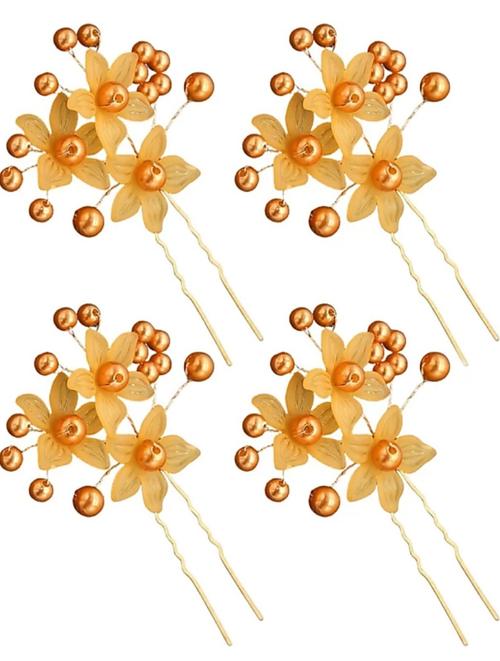 hair accessories yellow color - 18366923 - Standard Image - 1