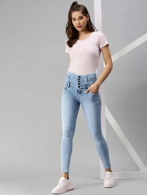 high-rise washed denim jean - 18366948 - Standard Image - 4