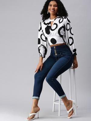 high-rise washed denim jean - 18366951 - Standard Image - 4