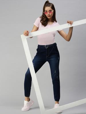 high-rise washed denim jean - 18366953 - Standard Image - 4