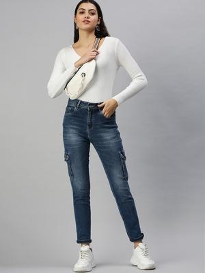 high-rise washed denim jean - 18366965 - Standard Image - 5