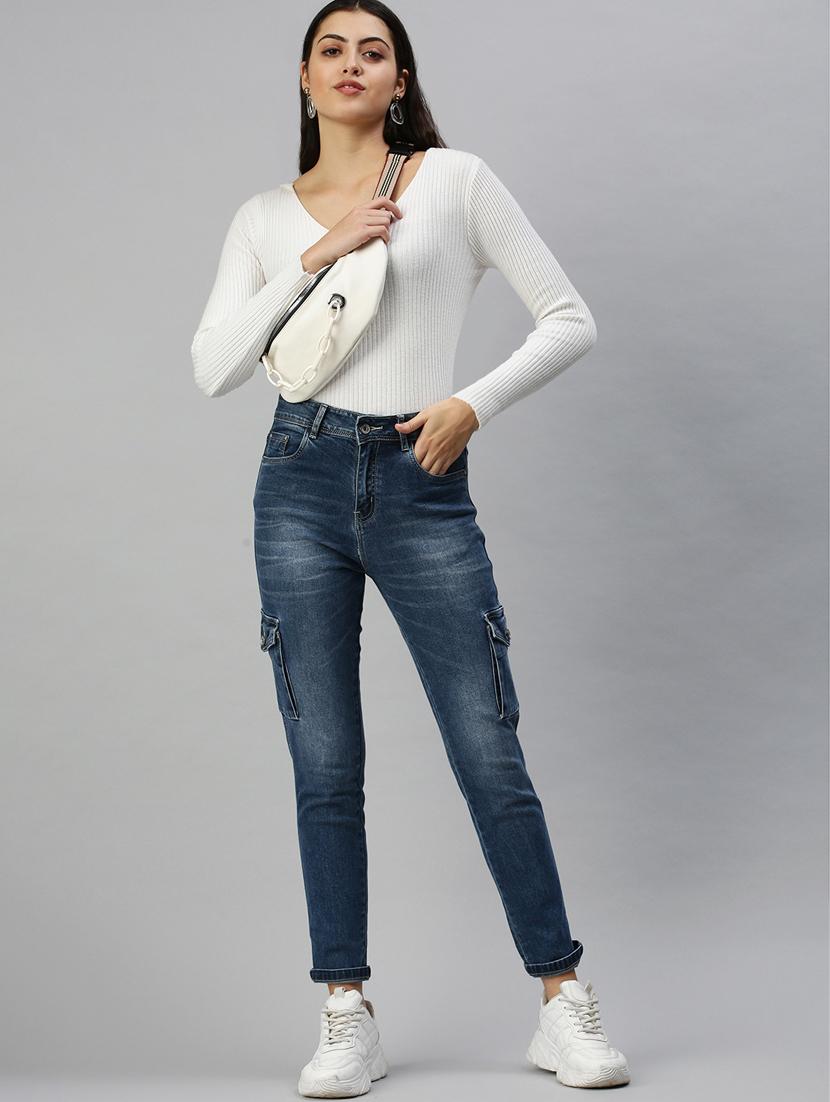 high-rise washed denim jean - 18366965 - Zoom Image - 5