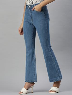 women's plain bootcut jeans - 18366967 -  Standard Image - 1