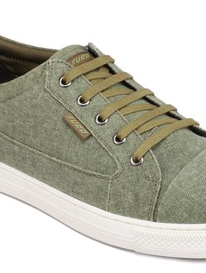 green canvas lace up sneakers - 18366994 - Standard Image - 6