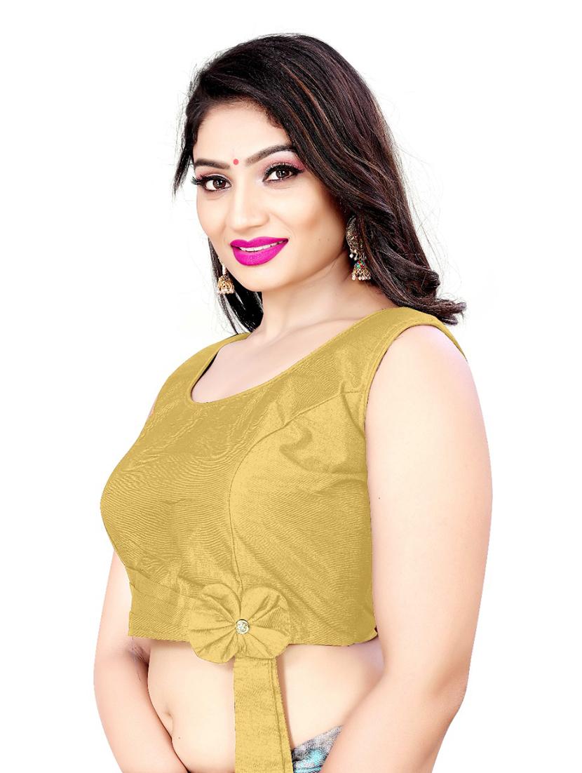 beige silk regular blouse - 18367480 - Zoom Image - 2