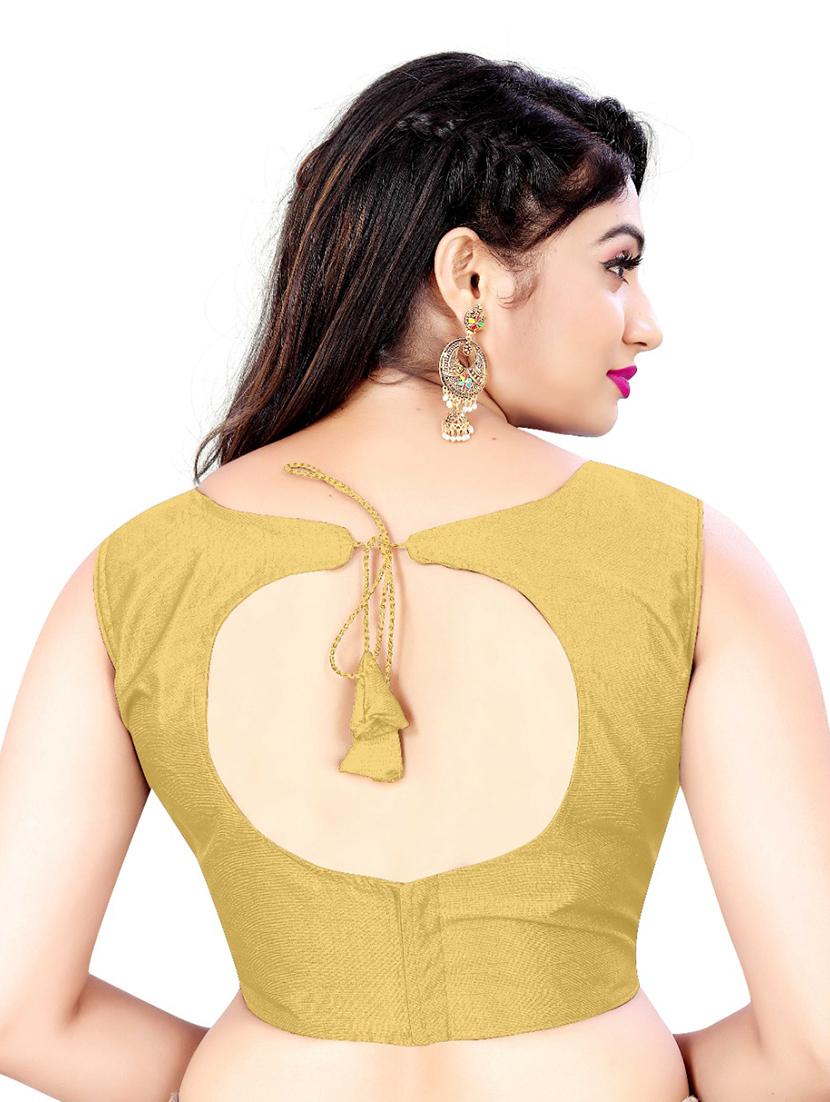 beige silk regular blouse - 18367480 - Zoom Image - 3