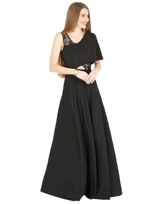 cut out detail mesh panel flared dress - 18367679 - Standard Image - 2