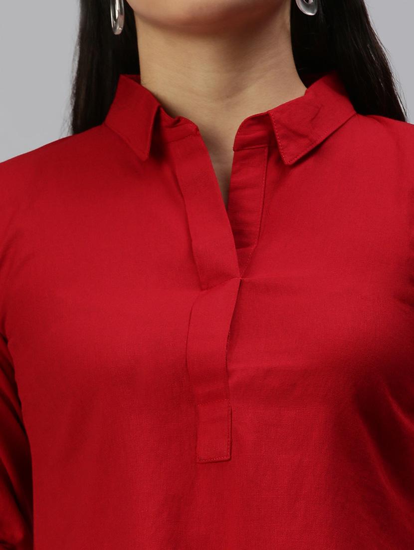 long sleeved solid regular shirt - 18367696 - Zoom Image - 5