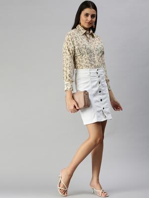 long sleeved printed regular shirt - 18367701 - Standard Image - 4