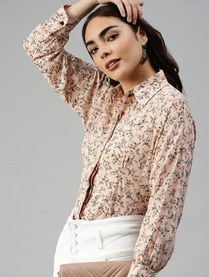 long sleeved printed regular shirt - 18367703 - Standard Image - 5