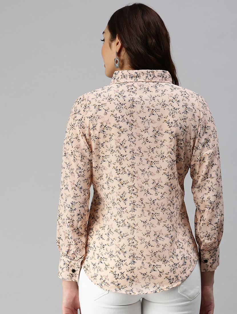 long sleeved printed regular shirt - 18367703 - Zoom Image - 3