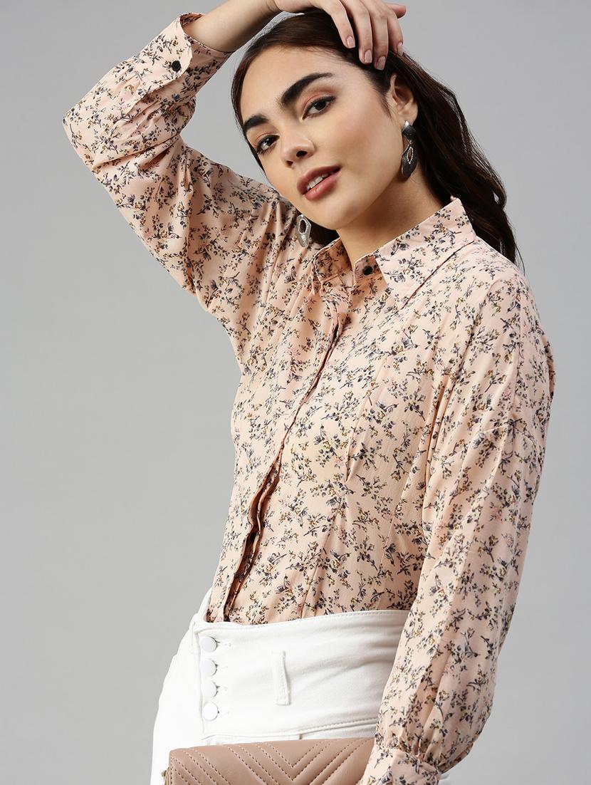long sleeved printed regular shirt - 18367703 - Zoom Image - 5