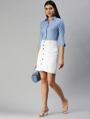 three quarter sleeved solid regular shirt - 18367704 - Standard Image - 4