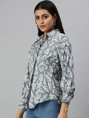 long sleeved printed regular shirt - 18367709 - Standard Image - 2
