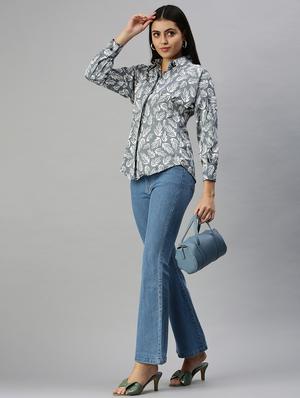 long sleeved printed regular shirt - 18367709 - Standard Image - 4