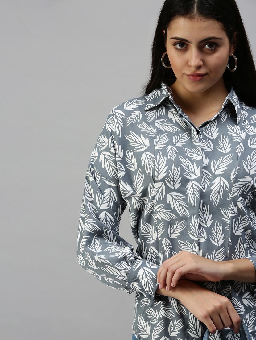 long sleeved printed regular shirt - 18367709 - Zoom Image - 5