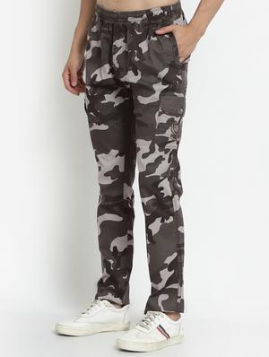 olive camouflage cargos casual trouser - 18368064 - Standard Image - 2