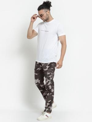 olive camouflage cargos casual trouser - 18368064 - Standard Image - 4