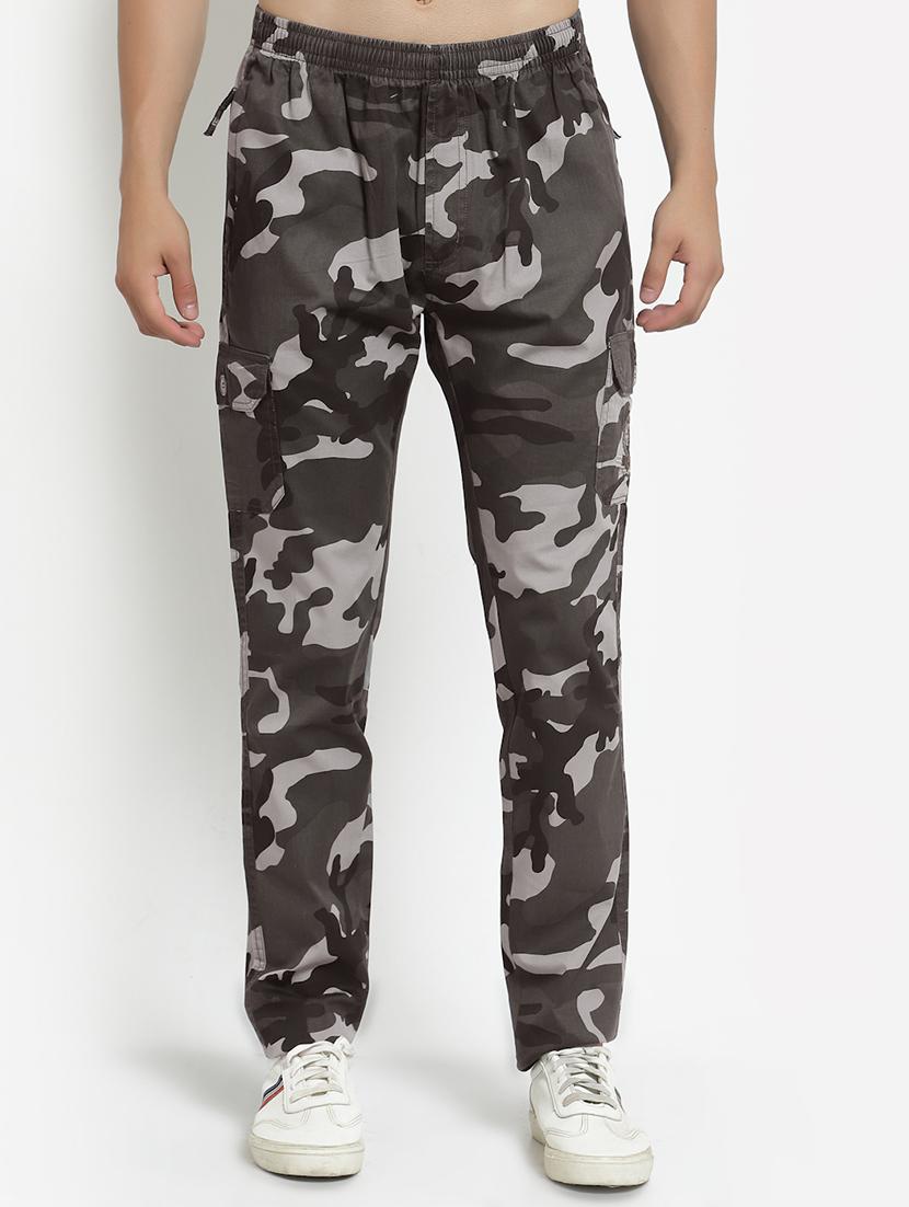 olive camouflage cargos casual trouser - 18368064 - Zoom Image - 1