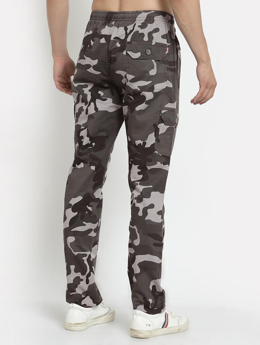olive camouflage cargos casual trouser - 18368064 - Zoom Image - 3