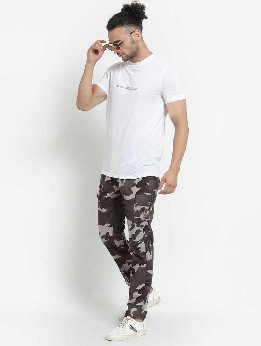 olive camouflage cargos casual trouser - 18368064 - Zoom Image - 4